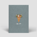 Naturbedacht - Postkarte - Dankeschön (Blumenstrauß) 