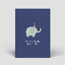 Naturbedacht - Postkarte - Herzlich willkommen kleiner Mensch (Elefant) 
