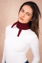Calie Paris - Dreieckstuch/kleiner Schal Sophie Scarf gestrickt - wine 