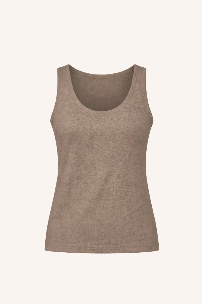 By Bar - Joky Rib Singlet - 730 biscuit