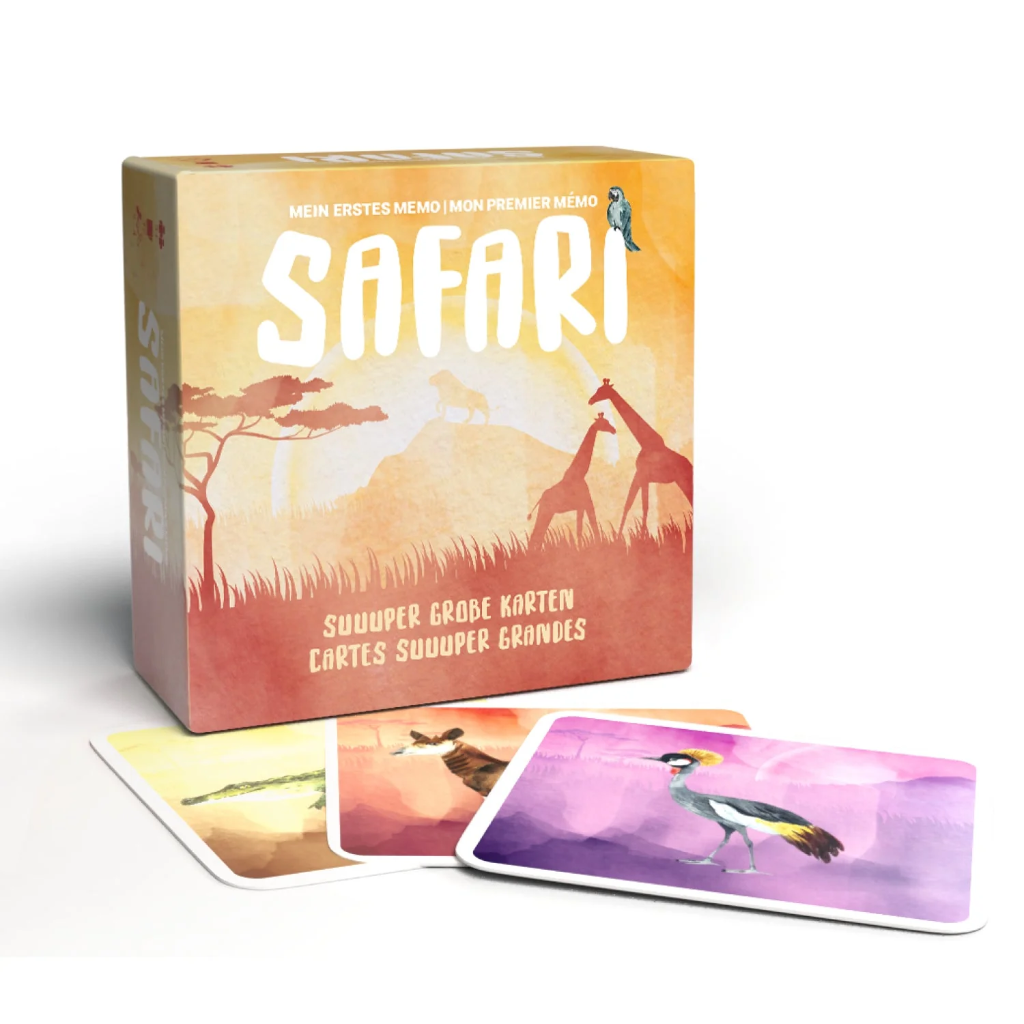 Simon & Jan - SAFARI - Extra großes Memo Spiel (Premium Qualität)