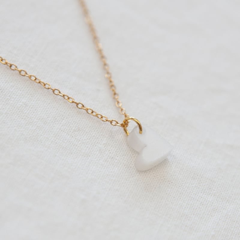 Studio Nok Nok - Necklace Heart WHITE