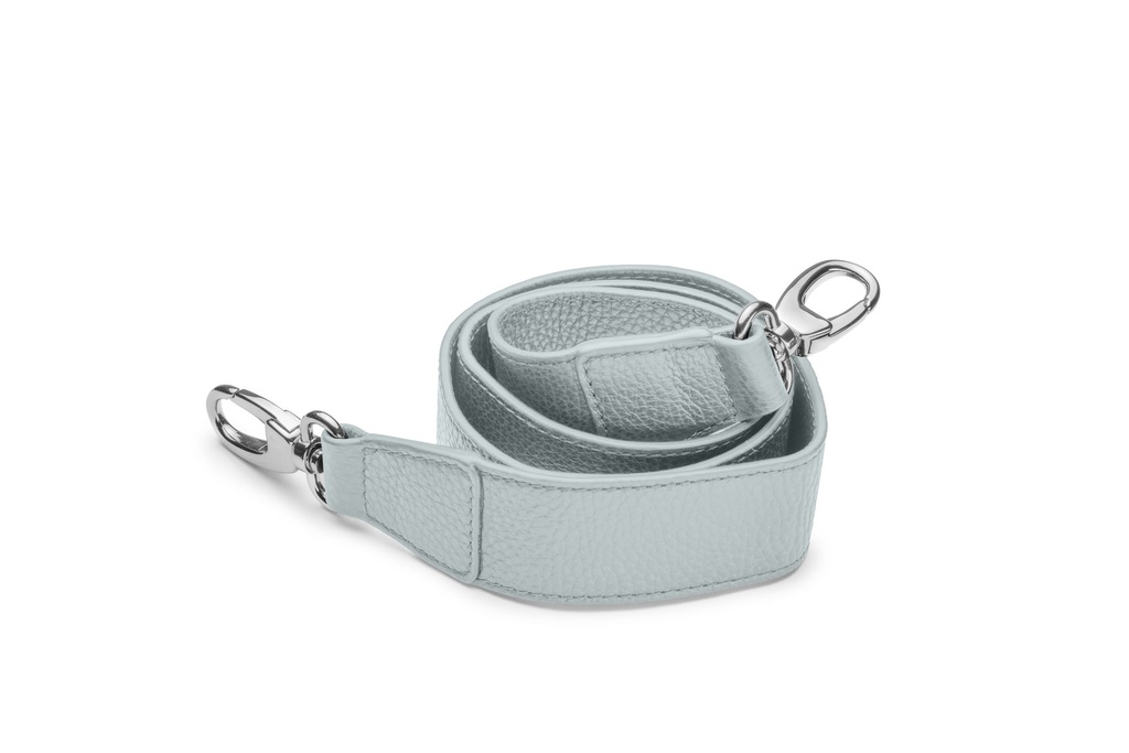 Crossbodygurt breit | 4/105cm | aluminium | silber | genarbt