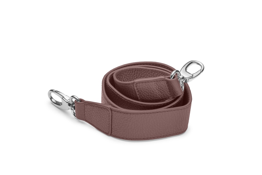 Crossbodygurt breit | 4/105cm | balsamic | silber | genarbt