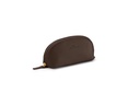 HILKE | dunkelbraun | gold | genarbt