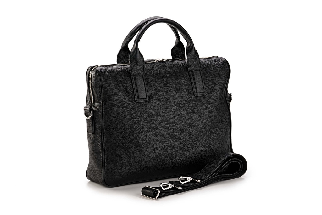 JAKOB | schwarz | silber | genarbt