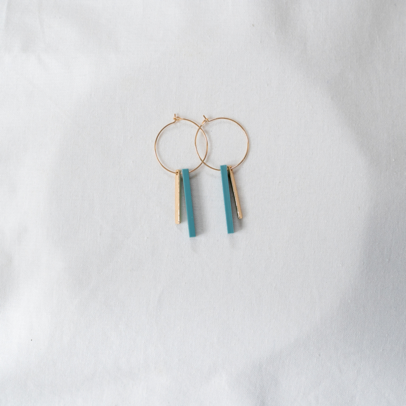 Studio Nok Nok - Ohrringe Timeless 12 Seagreen