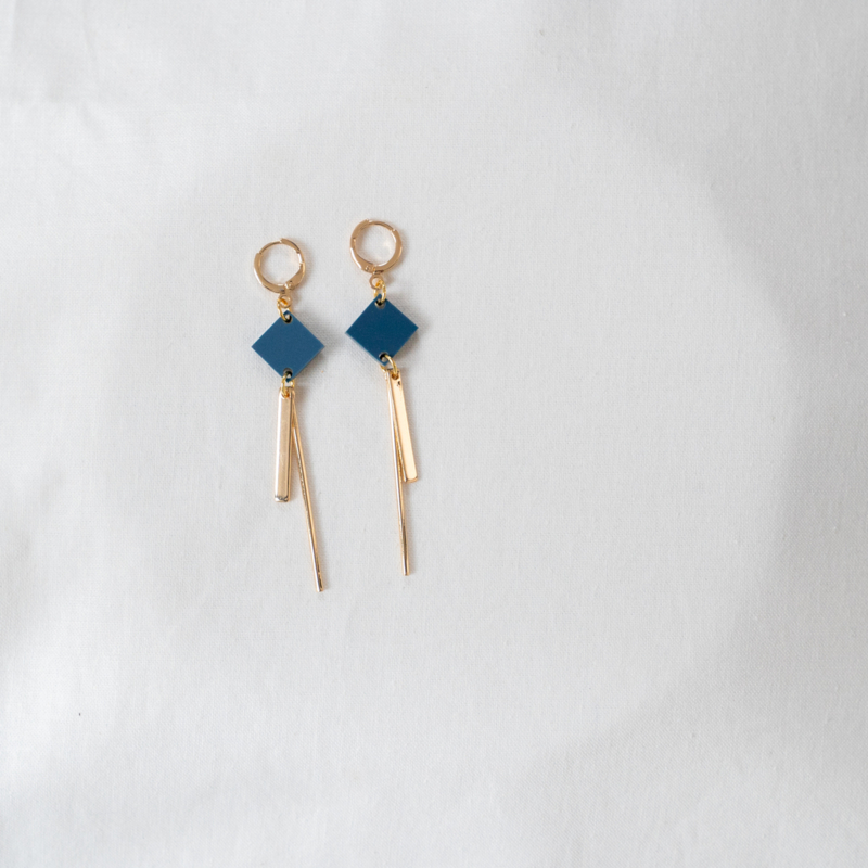 Studio Nok Nok - Ohrringe Timeless 16 Denim