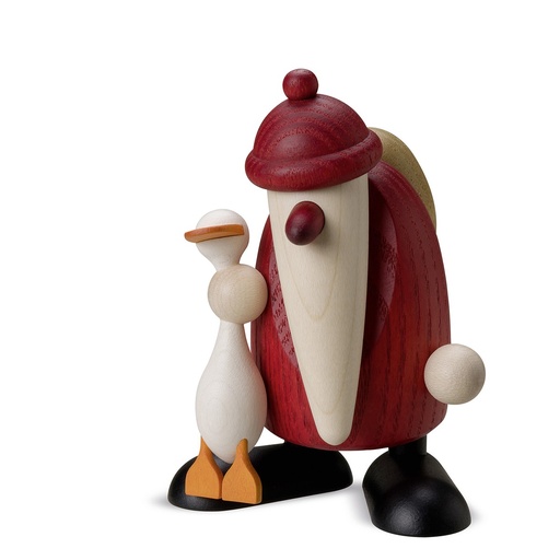 [6095] Köhler - Weihnachtsmann mit Weihnachtsgans Auguste, klein