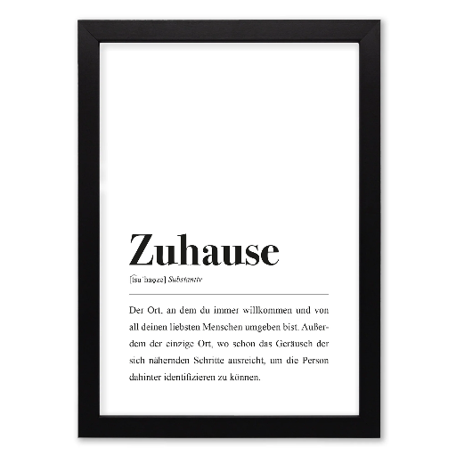 [AEMMI-ZUHAUSE-ger.] Aemmi - Zuhause A4 - gerahmt