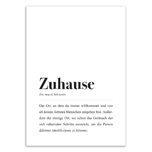 [AEMMI-ZUHAUSE] Aemmi - Zuhause A4 - ohne  Rahmen