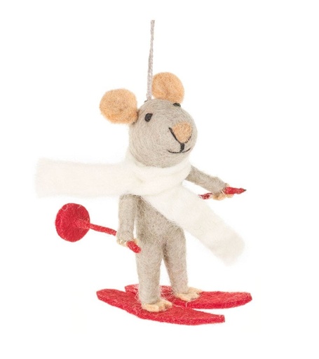 [WCMARM] Felt So Good - Handgefertigter Filz Marcel die Maus zum Aufhängen