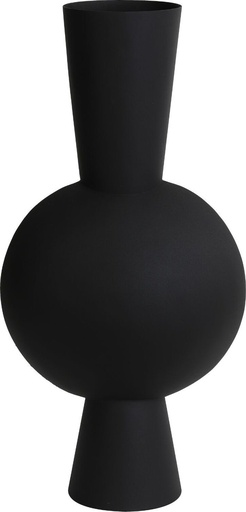 [5819412] Light & Living - Vase Metall schwarz matt groß KAVANDU 37,5x22x81 cm