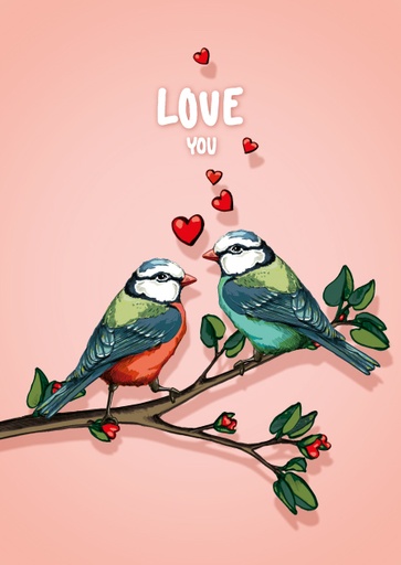 [IL0399] Nobis Design - Postkarte - illi - MORALI love you