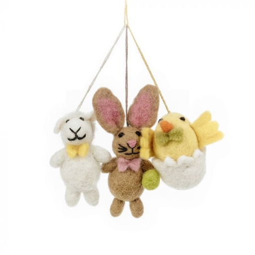 [FYEABE3] Felt so good - Handgefertigter Filz Easter Besties Set of 3