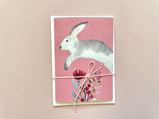 [EK-klk-oh] Elena Klein - Klappkarte mit Umschlag - Osterhase 