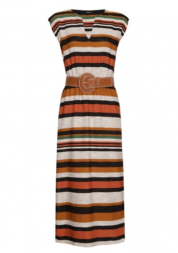Caroline Biss - STRAIGHT-FITTING COMFORTABLE MIDI DRESS - Multi Color