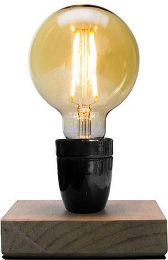 [04320110] Gusta - Vintage Lamp - Hout/Wood incl. Vintage LED Bulb