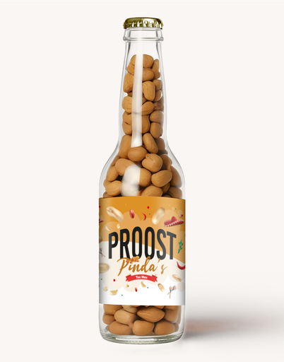 Proost Pinda’s - Tex Mex Style Pindapils - Erdnüsse in Pilsflasche 220g