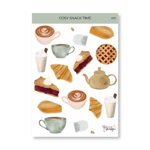 [8157WM] Plan & Plot Studio - Aufkleberset Cosy Snack Time