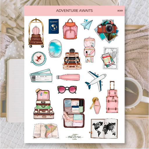 [8069WM] Plan & Plot Studio - Aufkleberset Adventure Awaits