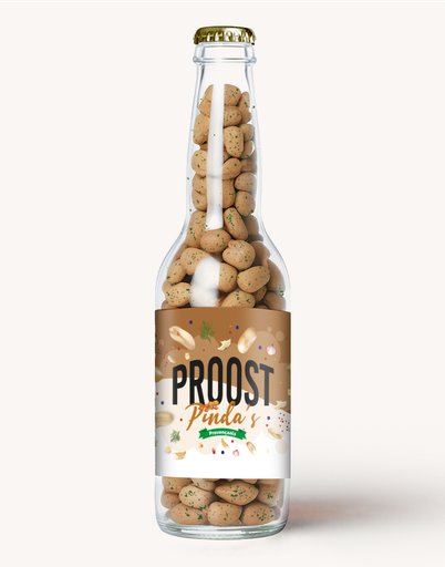 Proost Pinda's - Provencaals Pindapils - Erdnüsse in Pilsflasche mit Kräuter der Provence 220g