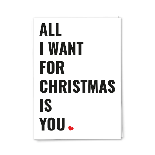 [1693-A6] Ulrike Wathling - Postkarte - All I want for christmas is you