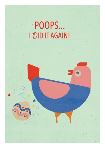 [di079] Nobis Design - Postkarte - Daria Ivanova - Osterhuhn