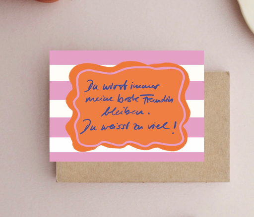 Hej Ibiza - Postkarte - Beste Freundin