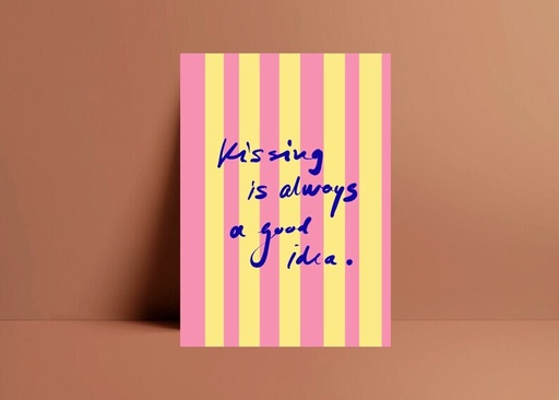 Hej Ibiza - Postkarte - Kissing is always a good idea