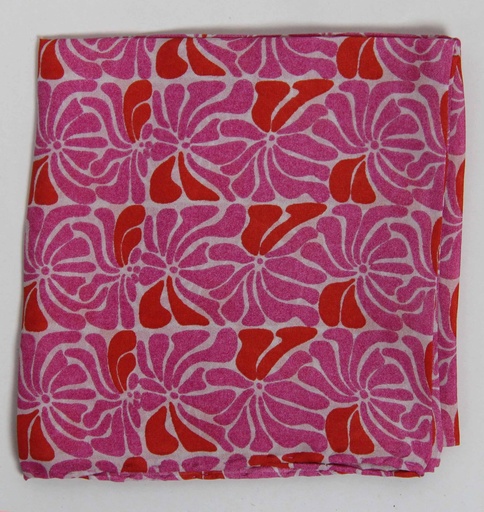 [3760312768698] Les Belles Vagabondes - Seidentuch Mini Plumeria Fuchsia