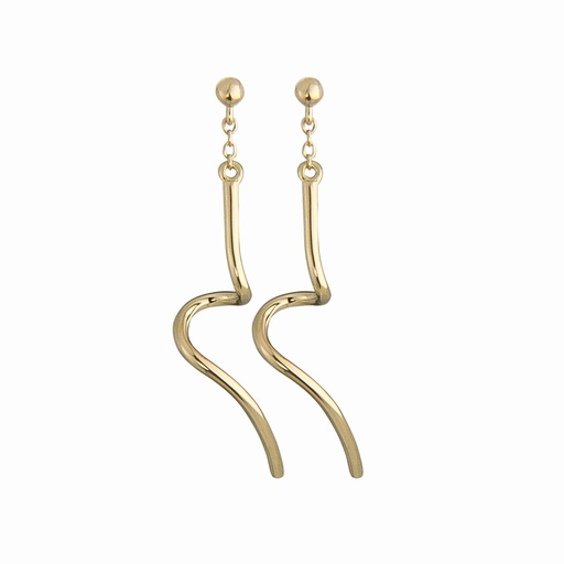 [50910] Jeberg Jewellery - Twirl petite earring gold opt