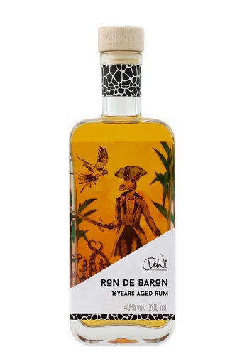 [500305] DeWi - Ron de baron - Rum 16 Jahre - 40% vol. 200ml