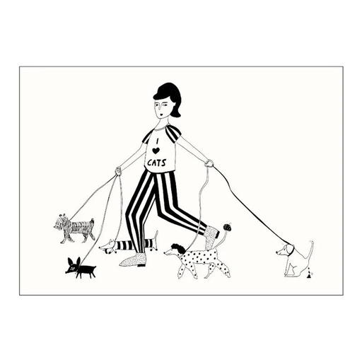 [HB-PAPOS-A4-ILOC] Helen B - Kunstdruck *i love cats* A4
