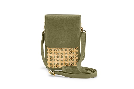 [20416] MIA Wiener Geflecht | oliv | gold | genarbt