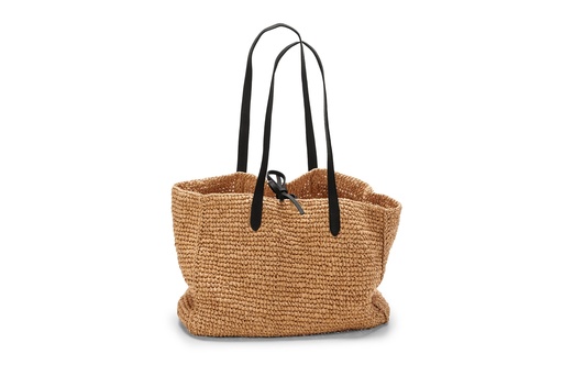 [23101] RONJA | Raffia | schwarz | genarbt