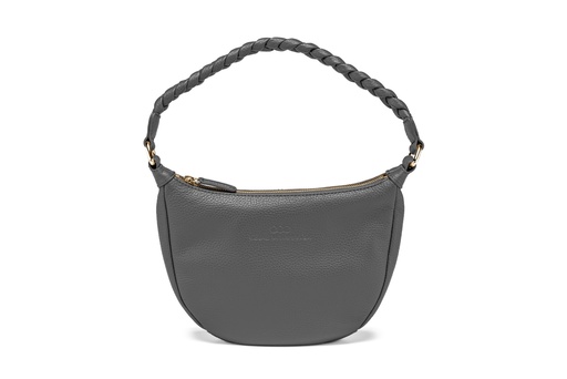 [22819] MINI EBBA | dunkelgrau | gold | genarbt