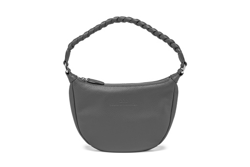 [22919] MINI EBBA | dunkelgrau | silber | genarbt