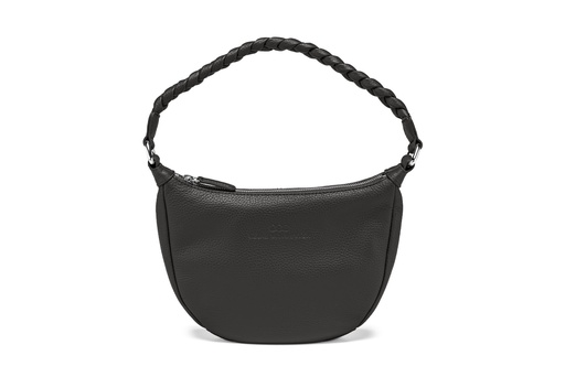 [22901] MINI EBBA | schwarz | silber | genarbt