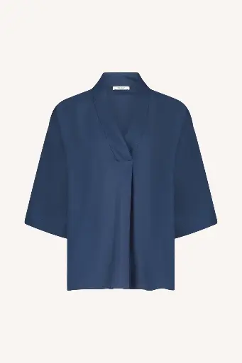 By Bar - Owen Viscose Blouse - 1614 winter blue