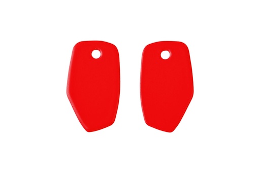 [MM3020] Lisa Kroeber Jewellery Art - Earrings Mix&Match PLATES, Traffic Red