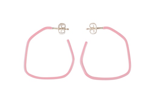 [LI3015] Lisa Kroeber Jewellery Art - Earrings Lines - Light Pink 