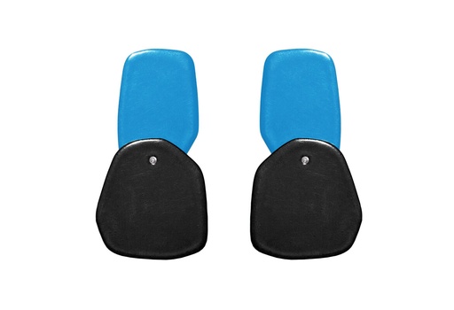 [DP-50129005] Lisa Kroeber Jewellery Art - Earrings Double Petals, Light Blue / Black