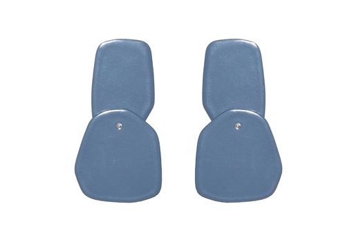 [DP-6014] Lisa Kroeber Jewellery Art - Earrings Double Petals, Pigeon blue
