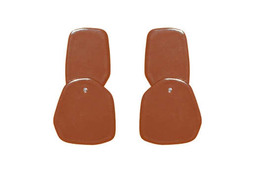 [DP-8004] Lisa Kroeber Jewellery Art - Earrings Double Petals, Copper Brown