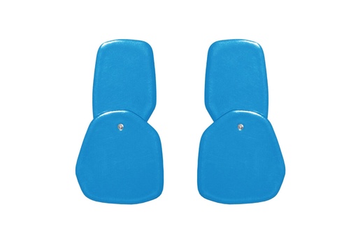 [DP-5012] Lisa Kroeber Jewellery Art - Earrings Double Petals, Light blue