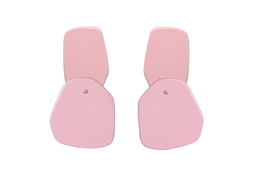 [DP-3015] Lisa Kroeber Jewellery Art - Earrings Double Petals, Light Pink