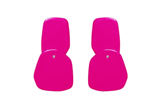 [DP-4010] Lisa Kroeber Jewellery Art - Earrings Double Petals, Magenta