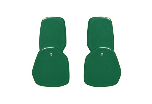[DP-6005] Lisa Kroeber Jewellery Art - Earrings Double Petals, Moss green