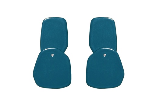 [DP-5020] Lisa Kroeber Jewellery Art - Earrings Double Petals, Ocean Blue